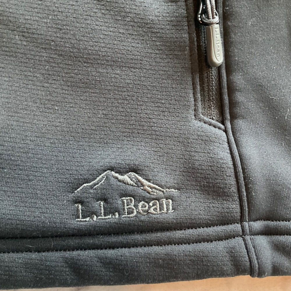 LL Bean Womens‎ Full Zip Jacket Black M Reg Lightweight Outdoor Casual - Picture 2 of 7